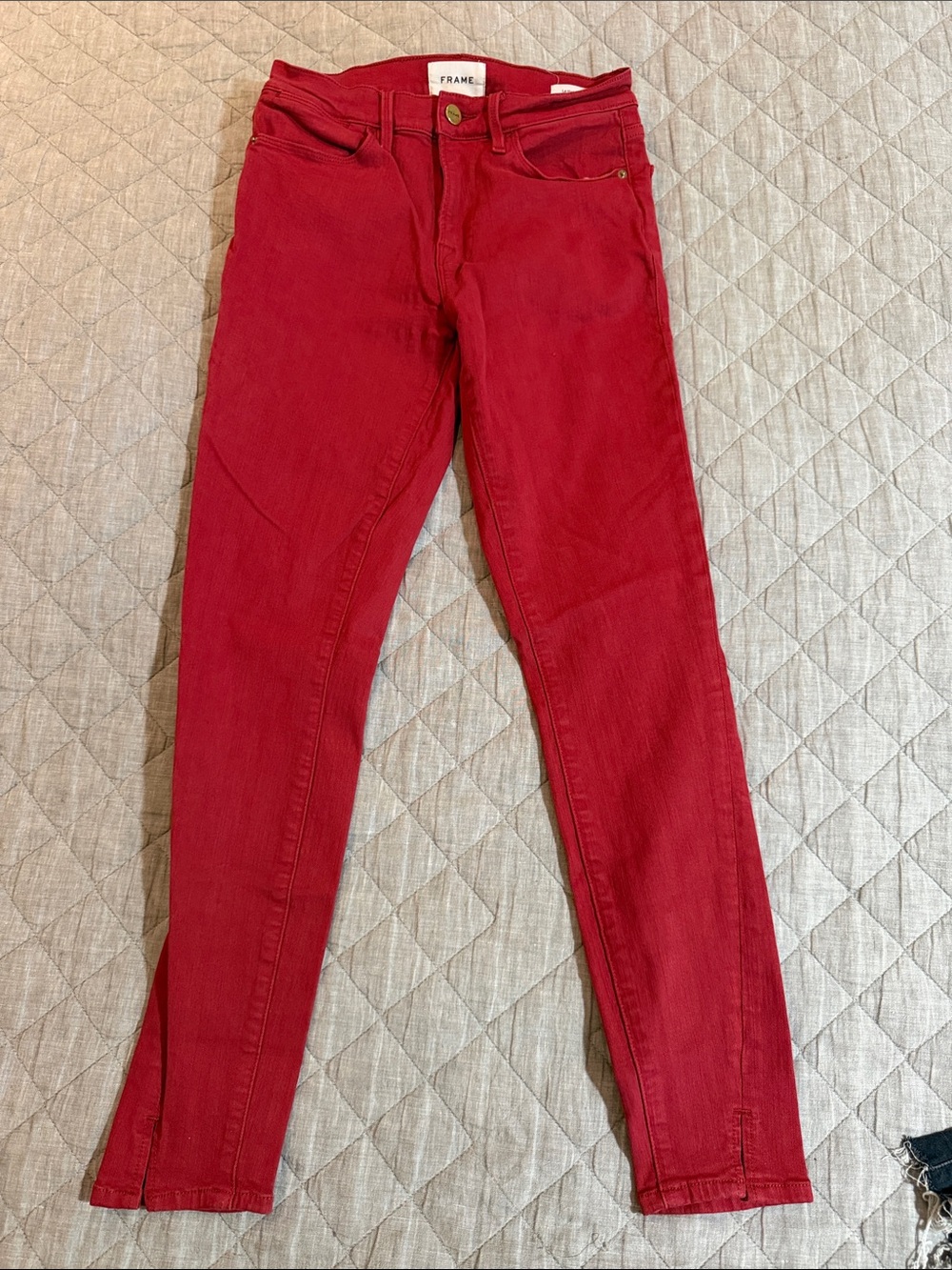 Frame Denim Red Skinny Women's Jeans